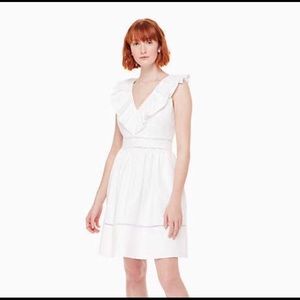 Kate Spade Ruffle-Neck Sleeveless Dress//Bride